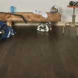 Walnut, Hand Scraped, Dark Walnut Stain - mudroom