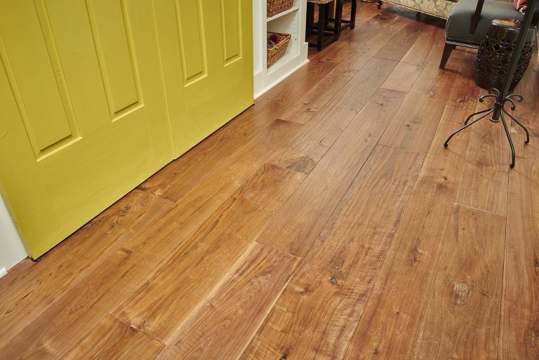 Walnut, Natural Character, Hand Scraped, Natural Finish - hallway