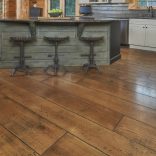 Live Sawn White Oak, Hand Distressed, Black Bleed, New England Walnut Stain - kitchen