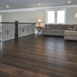 Hard Maple, Light Wire Brushed, Custom Dark Walnut Stain - lounge
