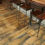 White Oak, Skip Planed, Wire Brushed, Oak Lodge Stain - chairs