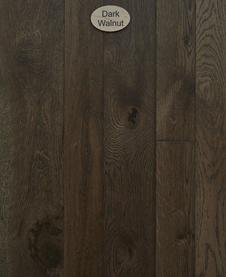 white oak natural character dark walnut stain