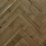 Rift & Quartered White Oak, Hand Scraped, Wire Brushed, Natural Oil Finish - Herringbone