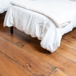 Live Sawn White Oak, Footworn Black Bleed, New England Walnut Stain