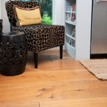 Live Sawn White Oak, Footworn Black Bleed, New England Walnut Stain