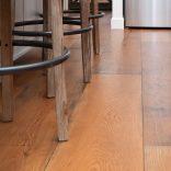 Live Sawn White Oak, Footworn Black Bleed, New England Walnut Stain