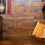 White Oak, Skip Planed, Black Bleed, Molasses Stain - living room