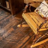 White Oak, Skip Planed, Black Bleed, Molasses Stain - chair