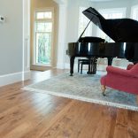 Hard Maple, Natural Character, Hand Scraped, Antique Mahogany Stain - piano room