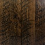 White Oak, heavy Skip Planed, Black Bleed, Molasses Stain