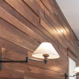 Walnut, Natural Character, Natural Finish - accent wall