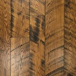 white oak skip planed black bleed stained panel